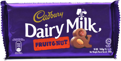 

Cadbury Dairy Milk Fruit & Nut - 165g Bars(165 g)