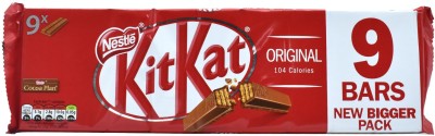 NESTLE KitKat Original, 9 Bars - 186.3g (9x20.7g) Bars(186.3 g)