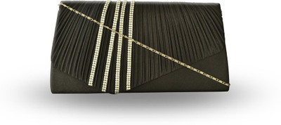 

VIOLET Party Black Clutch