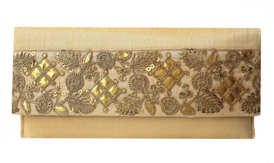 

Milan's creation Party Gold Clutch