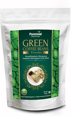 

Perennial Lifesciences Organic Green Coffee Beans Powder Roast & Ground Coffee(100 g, Green Coffee Flavoured)