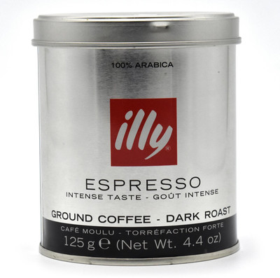 

Illy Espresso Dark Roast Ground Coffee - 125g(4.4oz) Roast & Ground Coffee(125 g)