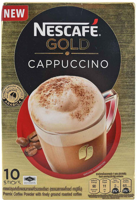 

Nescafe Gold Cappuccino Premix Coffee Powder, 10 Sticks - 205g (10x20.5g) Instant Coffee(205 g)