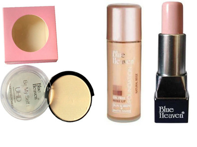 

Blue Heaven oil free foundation uhd compact and uhd makeup stick set of 3(Set of 3)