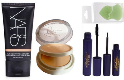 

Studio Fix Combo Sponge Puff,Nars Foundation,Mac Padma Eyeliner,Mascara,Patrick Star Compat(Set of 5)