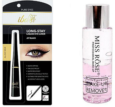 

iba halal iba eyeliner and miss rose makeup remover(Set of 2)
