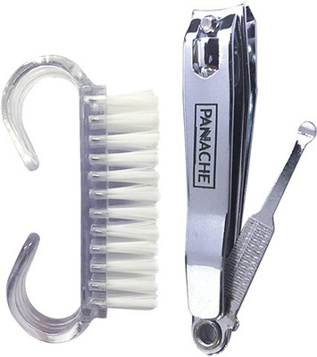 

Panache Nail Care Combo, Nail Cutter & Nail Brush, Personal Care Tools & Accessories, Nail Tools for Manicure Kit & Pedicure Kit, Nail Brushes, Clippers & Trimmers, ( pack of 2 )(Set of 2)