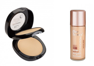 

Blue Heaven Elegance 2 IN 1 Compact Powder with oil free foundation(Set of 2)