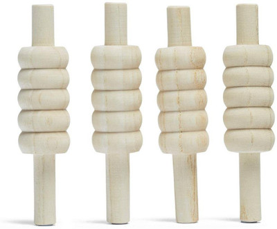 

QUINERGYS ™ Hand-Crafted Cricket Match Bails set Standard Bail(Pack of 4)
