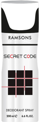

Ramsons Secret Code Long Lasting Deodorant Spray - 200ml Deodorant Spray - For Men & Women(200 ml)