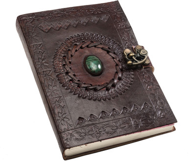 

Pranjals House A6 Journal(Pure Genuine Real Vintage Leather Handmadepaper Notebook Dairy For office Home to Write Poem Daily Update, Brown)