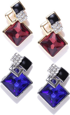 

You Bella Stylish Fancy party Wear Jewellery Alloy Earring Set