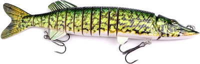 

Magideal Lifelike Segment Swim Bait Crank Bait Fishing Lure Bass WeeverBait Plastic Bait Hard Bait Fishing Lure(Pack of 1 Size 30)