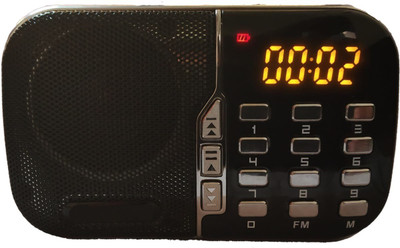 

creto high sound fm radio ss54 with usb, memory card ,with digital clock FM Radio(Blue)