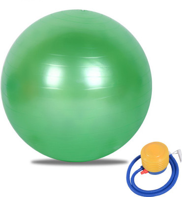 

Lemish Body Exercise Workout Anti Burst Gym Ball With Foot Pump-Green Color Gym Ball(With Pump)