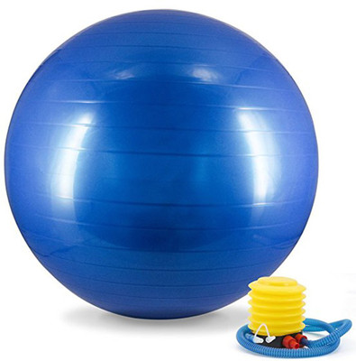 

Lemish Anti-Burst Fitness Exercise Stability Yoga Ball -Blue Color Gym Ball(With Pump)