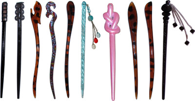 

RUPALI Combo of Multi Color Juda Sticks Bun Stick(Multicolor)