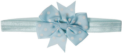 

Smartcraft Baby Elastic Polka Dot Bow Headband - Blue Head Band(Blue)
