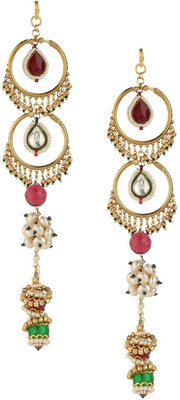 

Sri Shringarr Fashion Fancy Hair Accessory/Hair Brooch/Hair Jewellery for Women Hair Chain(Gold)