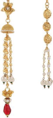 

Sri Shringarr Fashion Fancy Hair Accessory/Hair Brooch/Hair Jewellery for Women Hair Chain(Gold)