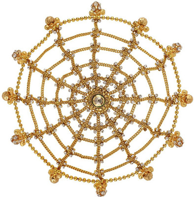 

Sri Shringarr Fashion Fancy Hair Accessory/Hair Brooch/Hair Jewellery for Women Bun(Gold)