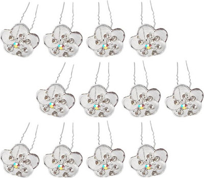 

Dhanu Hair Pins - Hair Accesory - wedding jewellery dhsilver Hair Accessory Set(Silver)