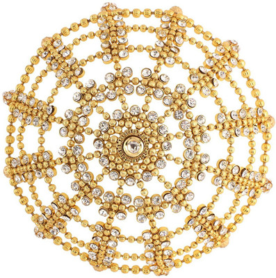 

Sri Shringarr Fashion Fancy Hair Accessory/Hair Brooch/Hair Jewellery for Women Bun(Gold)
