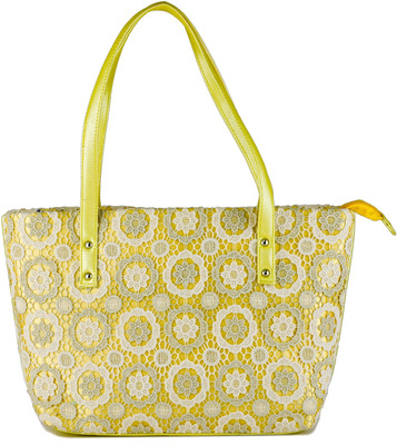 

Vestta Shoulder Bag(Yellow, White), White;yellow