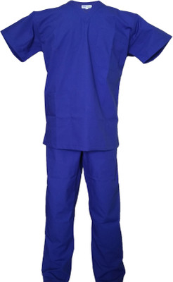 

LOYAL NEEDS Scrub Suit Male ( BB-M ) Shirt, Pant Hospital Scrub(Royal blue M)