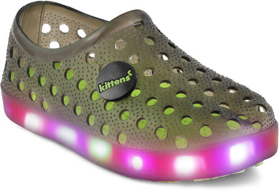 

KITTENS Boys Slip on Clogs(Green, Black