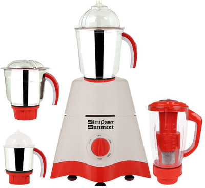 

SilentPowerSunmeet S_StarWR4jar600W 600 W Mixer Grinder(Multicolor, 4 Jars)