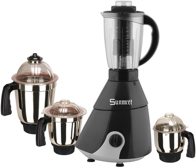 

Sunmeet LeafBlack4jar750W 750 W Mixer Grinder(Black, 4 Jars)