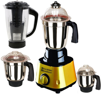 

SilentPowerSunmeet S_MiniMetallicGold4Jar 600 W Mixer Grinder(Multicolor, 4 Jars)