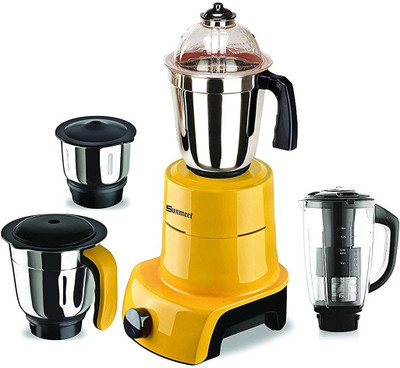 

Sunmeet Yellow4jar750W 750 W Mixer Grinder(Yellow, 4 Jars)