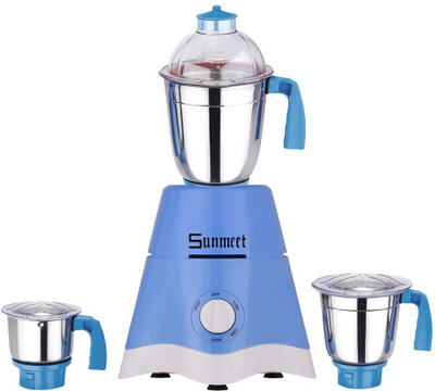 

Sunmeet StarBlue3jar600W 600 W Mixer Grinder(Blue, 3 Jars)