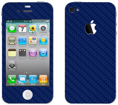 Vcare GadGets Apple iPhone 4, Apple iPhone 4s Mobile Skin(Blue)