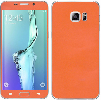 Vcare GadGets Samsung Galaxy S6 Edge Plus Mobile Skin(Orange)