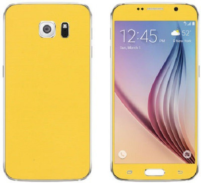 Vcare GadGets Samsung Galaxy S6 Edge Mobile Skin(Yellow)