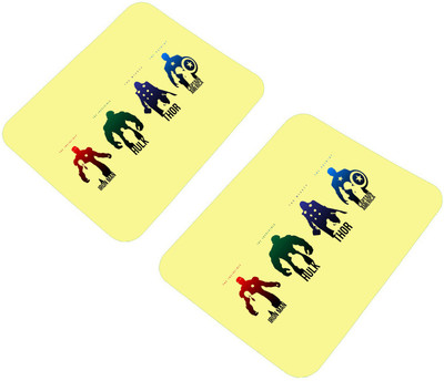 Clapcart Mousepad-Combo-0024 Non Slip Base Mousepad(Multicolor)