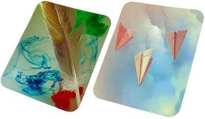 Clapcart Mousepad-Combo-0254 Non Slip Base Mousepad(Multicolor)
