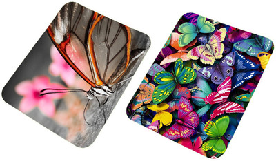 Clapcart Mousepad-Combo-0249 Non Slip Base Mousepad(Multicolor)