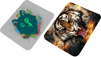 Clapcart Mousepad-Combo-0253 Non Slip Base Mousepad(Multicolor)