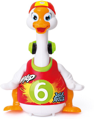 

Baybee Duck Dancing Hip Hop Goose Development Musical Fun Toy | Read & Tell Story & Interactive Swing Goose Kids Learning Educational Toys Gifts(Red, Multicolor)
