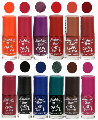 

Fashion Bar Neon Nail Polish Combo 06 Multicolor(Pack of 12)