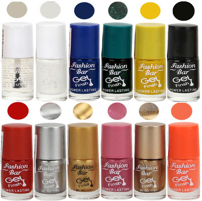 

Fashion Bar Neon Nail Polish Combo 07 Multicolor(Pack of 12)