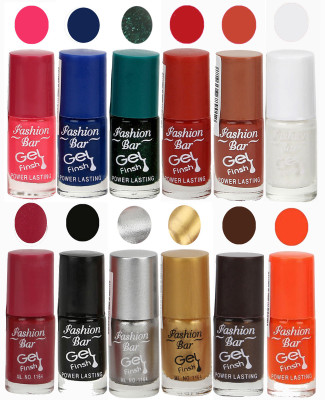 

Fashion Bar Neon Nail Polish Combo 05 Multicolor(Pack of 12)