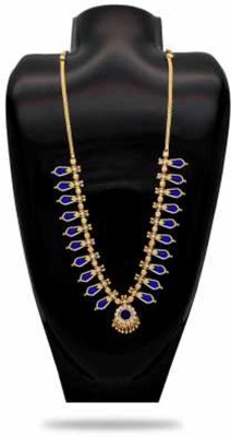 Kollam Supreme One Gram Kerala Traditional Nagapadam Necklace Gold-plated Plated Alloy Necklace