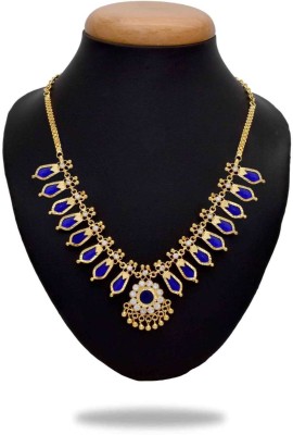 Kollam Supreme One Gram Gold Plated Traditional Nagapadam Necklace Gold-plated Plated Alloy Necklace