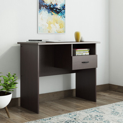 Valtos Engineered Wood Study Table(Free Standing, Finish Color - Wenge, Knock Down)
