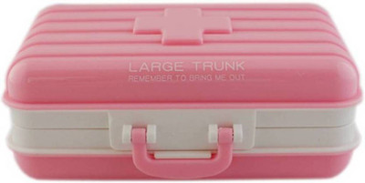 

SS 6 Medicine storage portable mini box -Ideal for travel medicine storage Pill Box(Pink)
